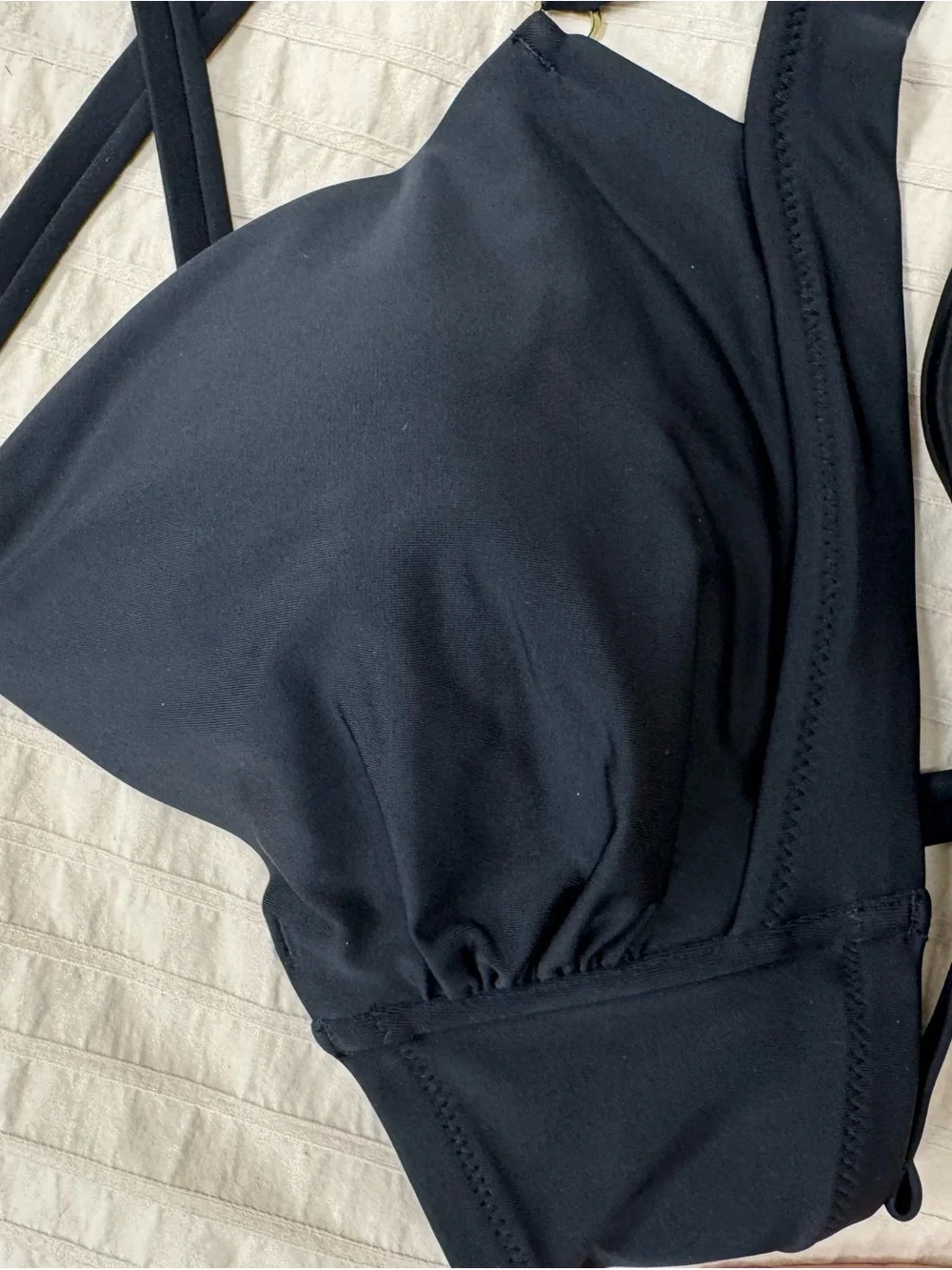 Shade & Shore Women’s Underwire Top Black Cross-Back Bikini Set NWT